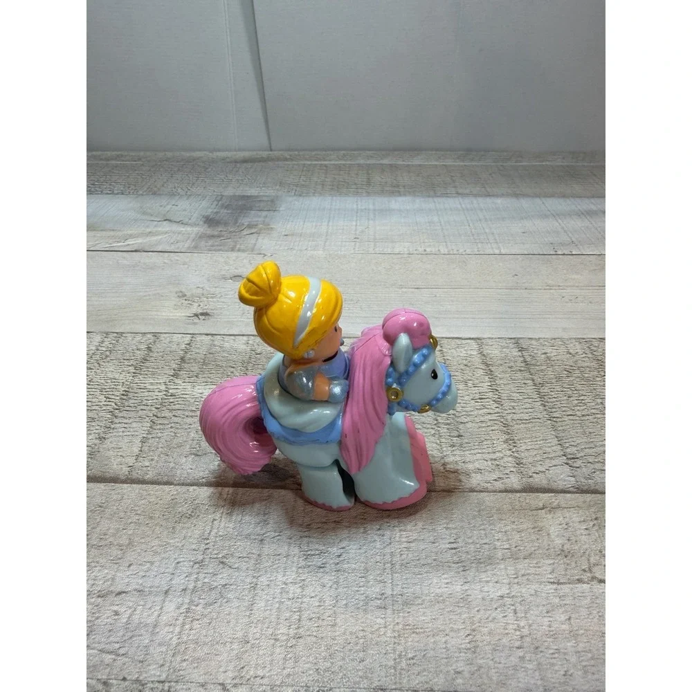 Little People Klip Klop Cinderella Figurine With Blue Horse